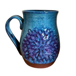 Hand-Carved "Sunburst" Mug